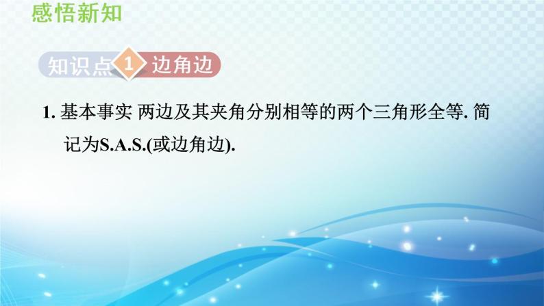 13.2.2 三角形全等的判定 华师大版数学八年级上册导学课件03