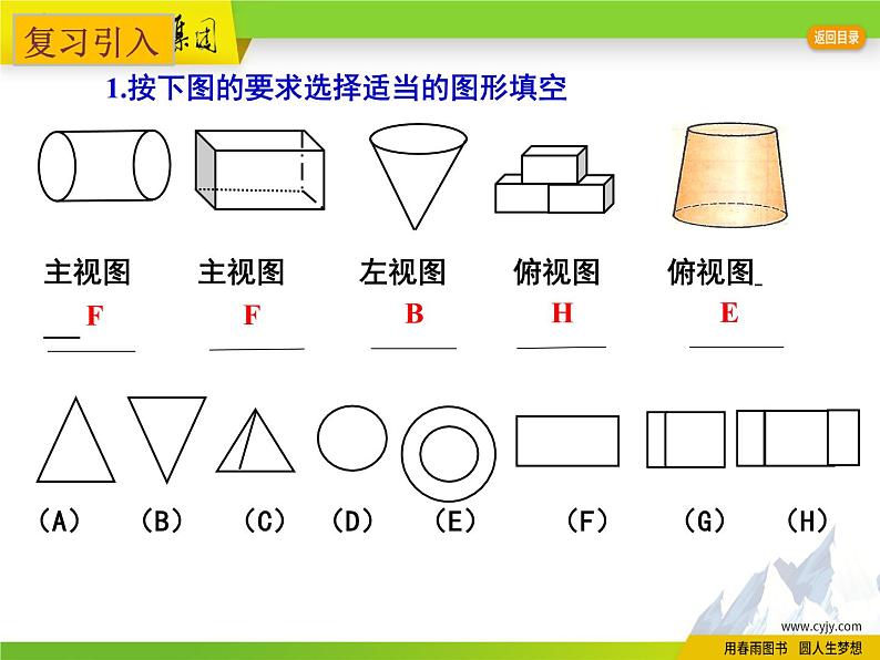 苏科版数学七年级上册 5.4 主视图、左视图、俯视图 PPT课件+教案02