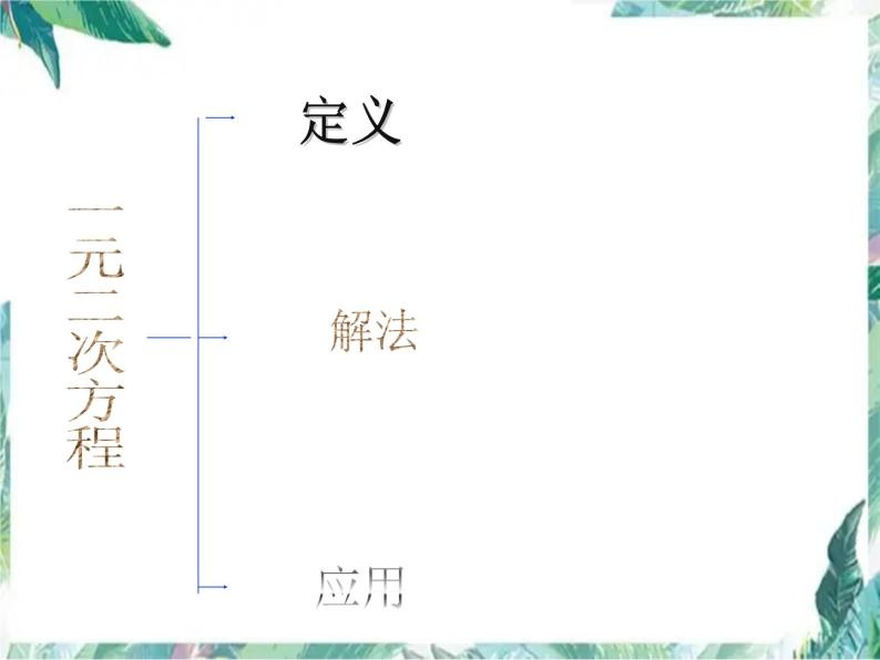 北师大版 九年级上册 一元一次方程复习 优质课件02