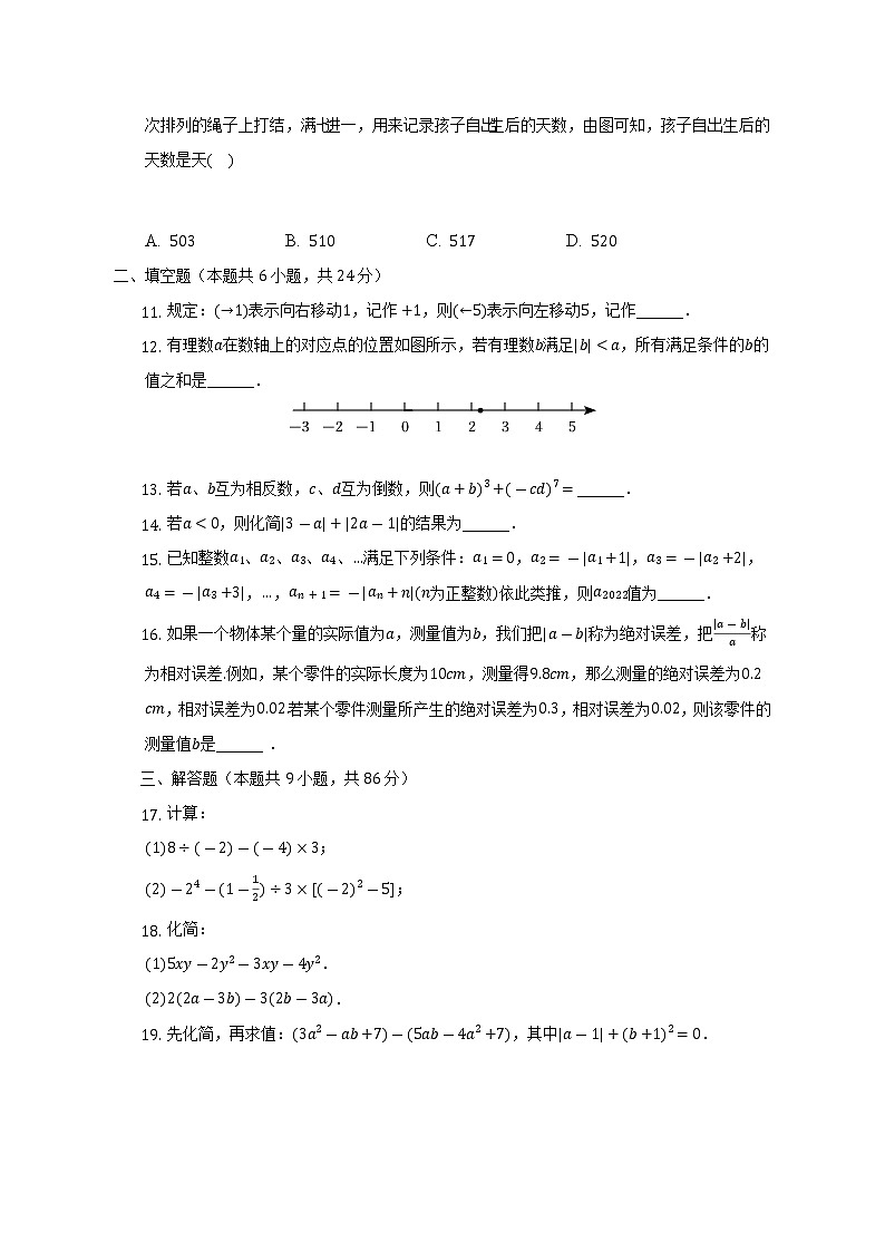 2022-2023学年福建省龙岩市新罗区七年级(上)期中数学试卷(含解析)02