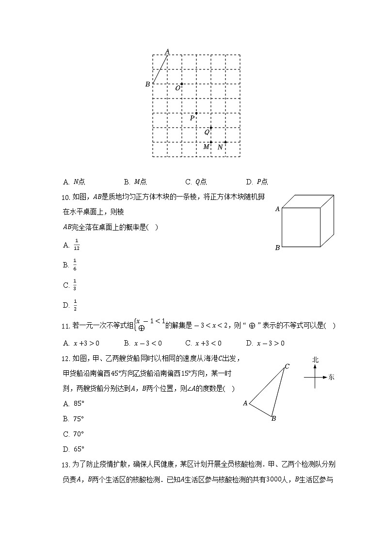 2022年河北省邯郸市中考数学二模试卷(含解析)第3页