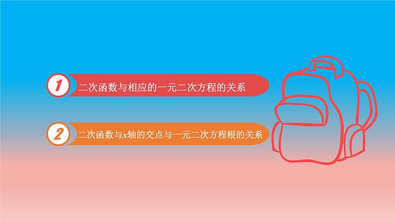 5.4 第1课时 二次函数与一元二次方程的关系 苏科版九年级数学下册教学课件02