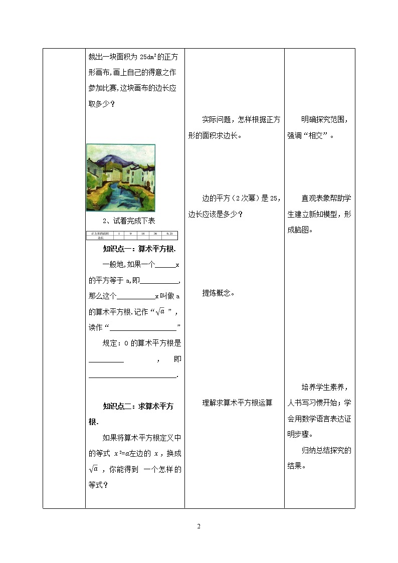 人教版数学七年级下册 6.1.1 《算术平方根》 课件PPT(送教案练习)02