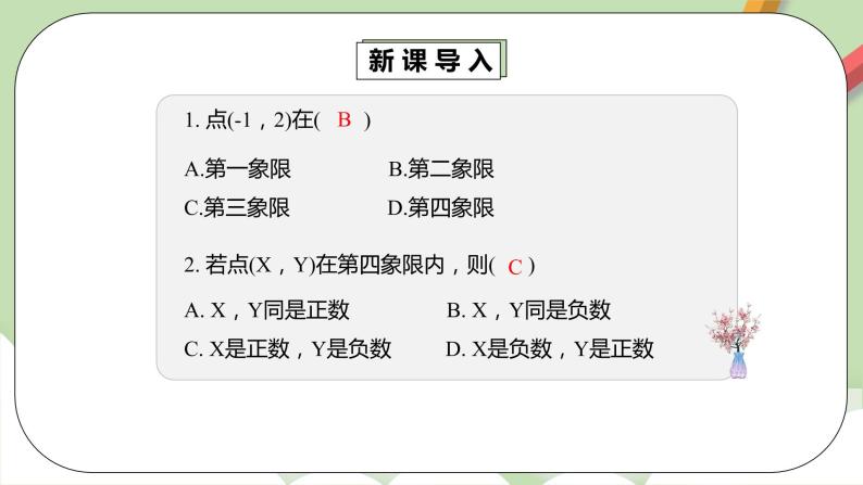 人教版数学七年级下册 7.1.1 《平面直角坐标系》  课件PPT（送教案练习）05