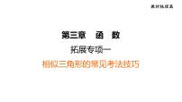 中考数学复习拓展专项二相似三角形的常见考法技巧课堂教学课件