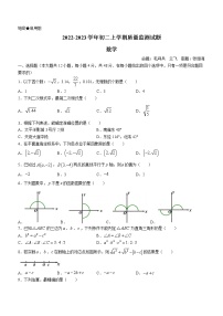 四川省成都市錦江區(qū)成都嘉祥外國(guó)語學(xué)校2022-2023學(xué)年八年級(jí)上學(xué)期期中數(shù)學(xué)試題(含答案)