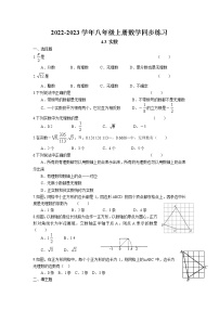 初中数学苏科版八年级上册4.3 实数一课一练