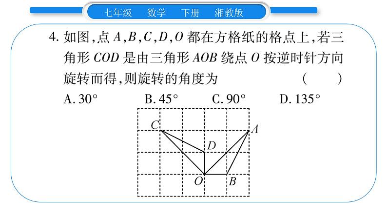 湘教版七年级数学下周周练(十)(5.1~5.3)习题课件05