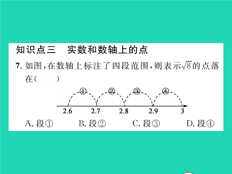 2022七年级数学下册第6章实数6.2实数第1课时实数的概念与分类习题课件新版沪科版06