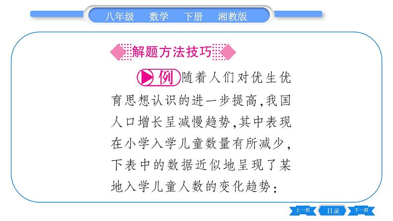 湘教版八年级数学下第4章一次函数4.5 一次函数的应用第2课时建立一次函数模型预测变化趋势习题课件04