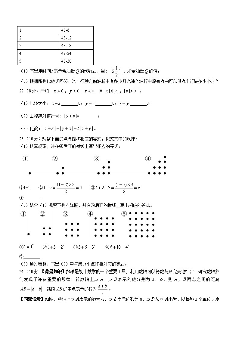 湖南省岳阳市临湘市2022-2023学年七年级上学期期中质量检测数学试题(含答案)第3页