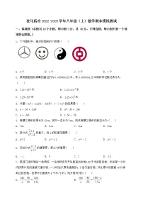 河南省驻马店市2022-2023学年八年级（上）数学期末模拟测试（含答案及详解）