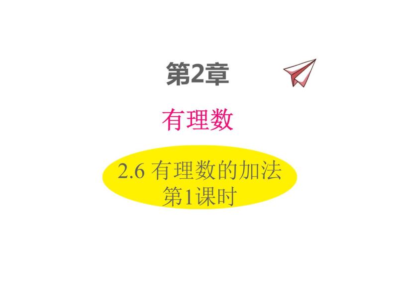 2.6 有理数的加法第1课时 2022七年级数学上册同步课件新版华东师大版01