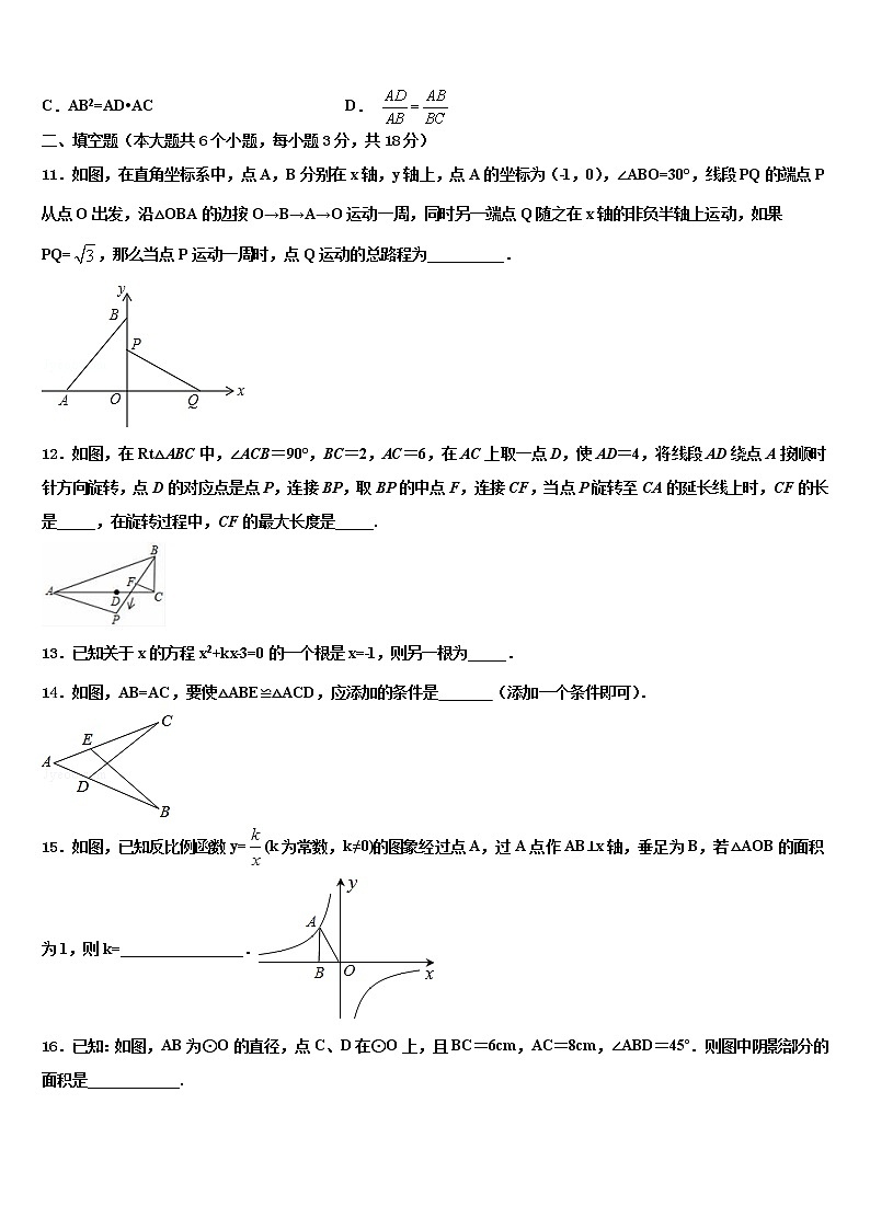 新疆阿克苏市沙雅县2021-2022学年十校联考最后数学试题含解析第3页