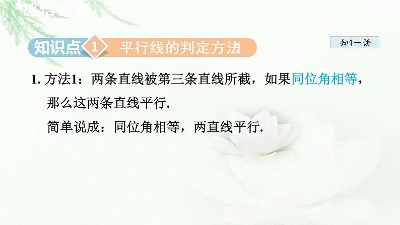 人教版数学七年级下册5.2.2平行线的判定课件第3页