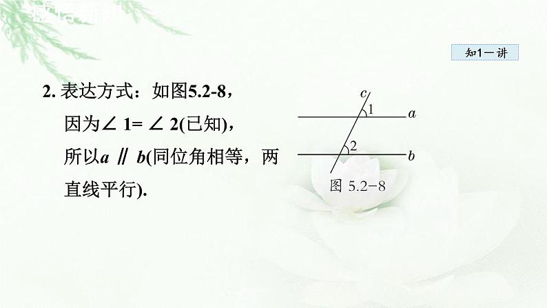 人教版数学七年级下册5.2.2平行线的判定课件第5页