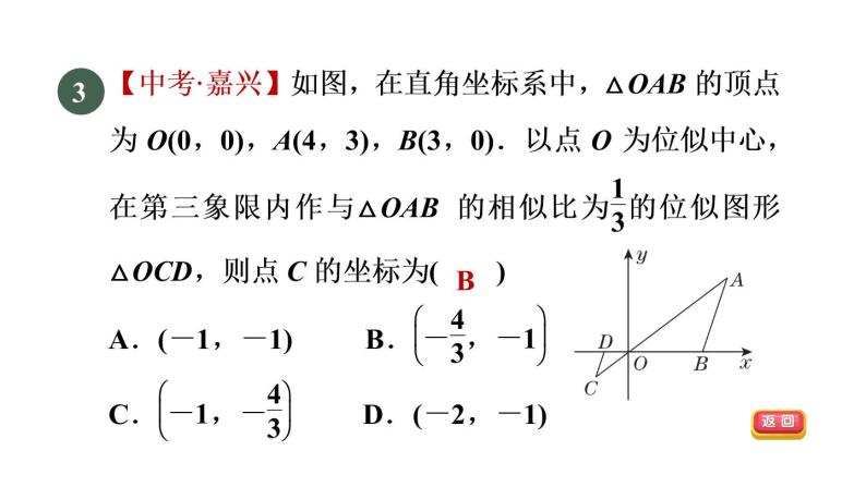 人教版数学九年级下册27.3.2平面直角坐标系中的位似变换课件05