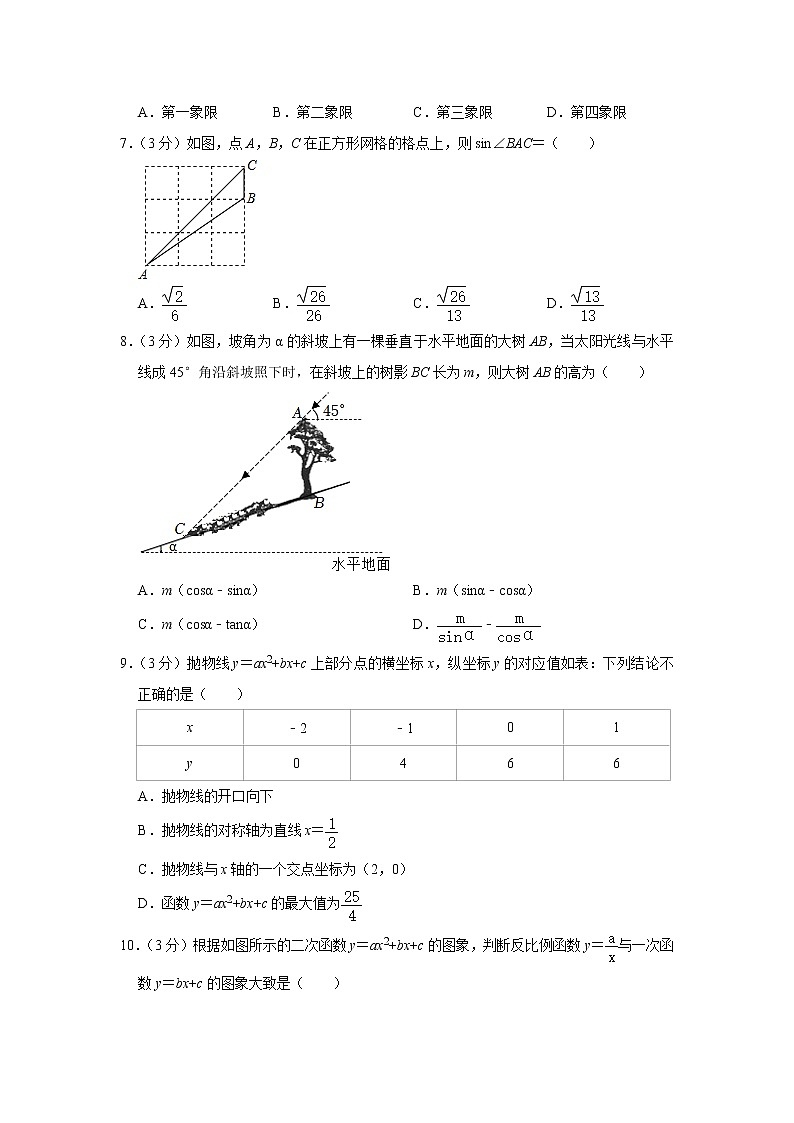 山东省烟台市牟平区2022-2023学年九年级上学期期中数学试卷(五四学制) (含答案)第2页