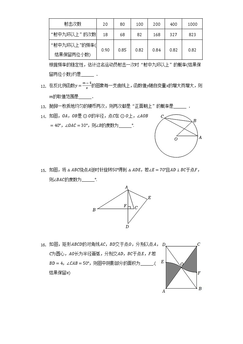 2022-2023学年辽宁省大连市中山区九年级(上)期中数学试卷(含解析)第3页