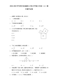 2022-2023学年四川省成都七中育才学校八年级（上）期中数学试卷（含解析）