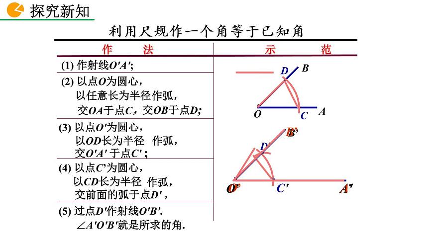 2.4 用尺規(guī)作角 精品課件_北師大版七年級下冊第6頁