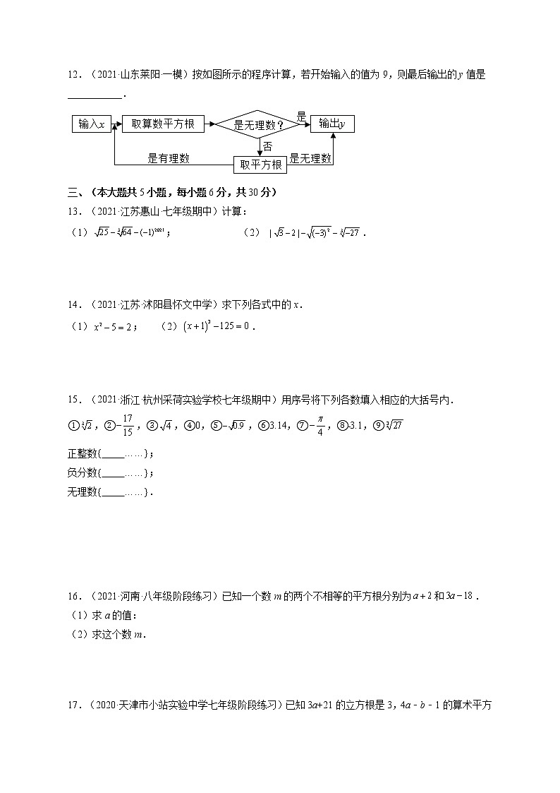 第6章 实数单元培优训练-最新七年级数学下册章节同步实验班培优题型变式训练(人教版)02