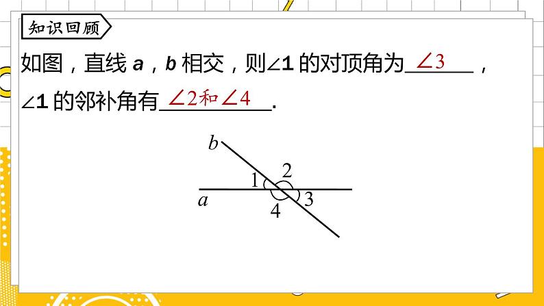 人数7下 5.1相交线课时2 PPT课件第2页