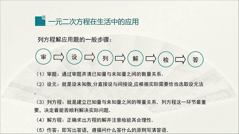 北师大版 初中数学 九年级上册 第二章 一元二次方程【复习课件】第6页
