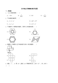 黑龙江省哈尔滨市阿城区2022年九年级上学期期末数学试题及答案