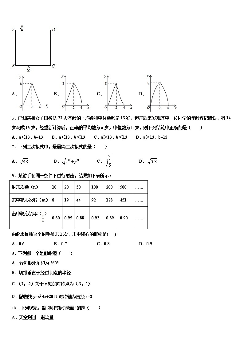 浙江省温州市新星学校2022年中考数学考试模拟冲刺卷含解析02