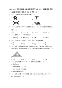 安徽省合肥市蜀山区2021-2022学年九年级（上）期末数学试卷(含答案)