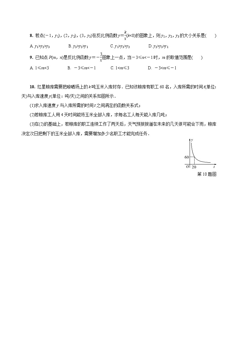 2023年中考数学一轮复习函数 专题《第四节 反比例函数及其应用》专练(通用版)第2页
