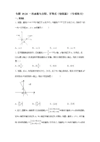 专题 19.24 一次函数与方程、不等式(培优篇)(专项练习)-八年级数学下册基础知识专项讲练(人教版)