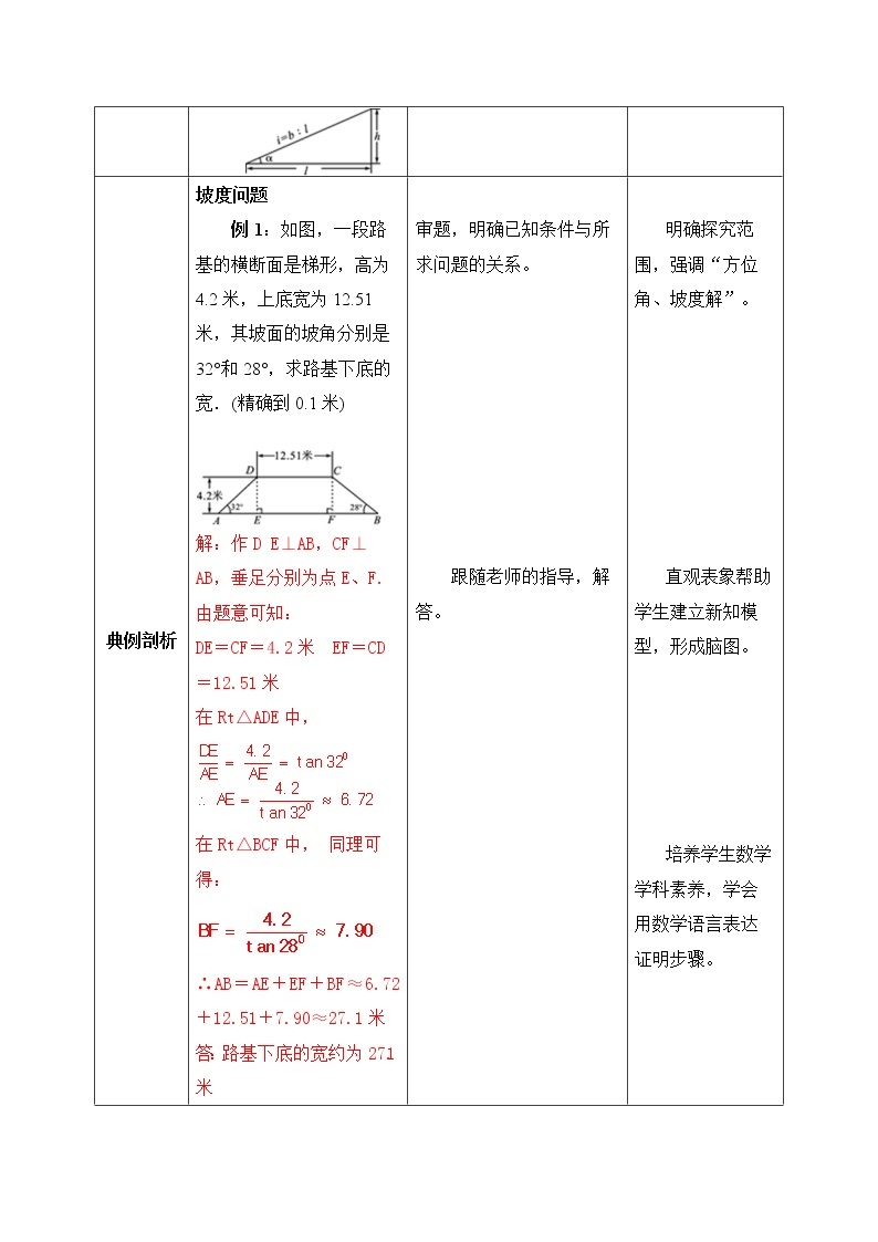 【原创精品】人教版数学九年级下册 28.2.2.3 《利用方位角、坡度角解直角三角形》（课件+教案+练习）02