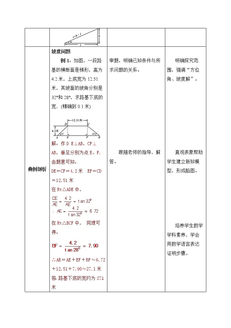 【原创精品】人教版数学九年级下册 28.2.2.3 《利用方位角、坡度角解直角三角形》(课件+教案+练习)02