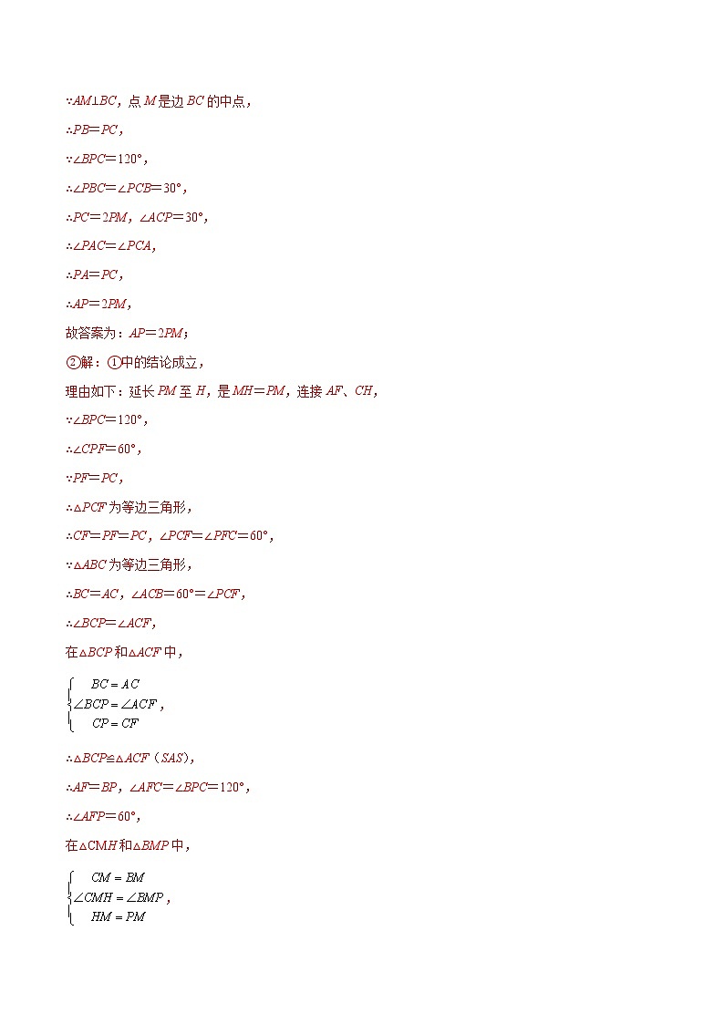 【期末考前必练】2022-2023学年苏科版数学八年级上册期末考点必刷题:专练10 压轴大题(15题)(解析版)第2页