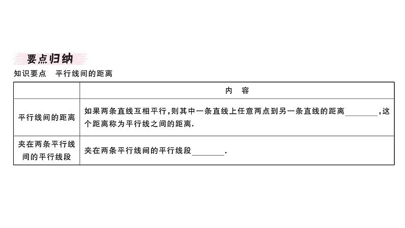 北师大版八年级数学下6.2 第3课时 平行线间的距离及平行四边形判定与性质的综合课堂习题课件第2页