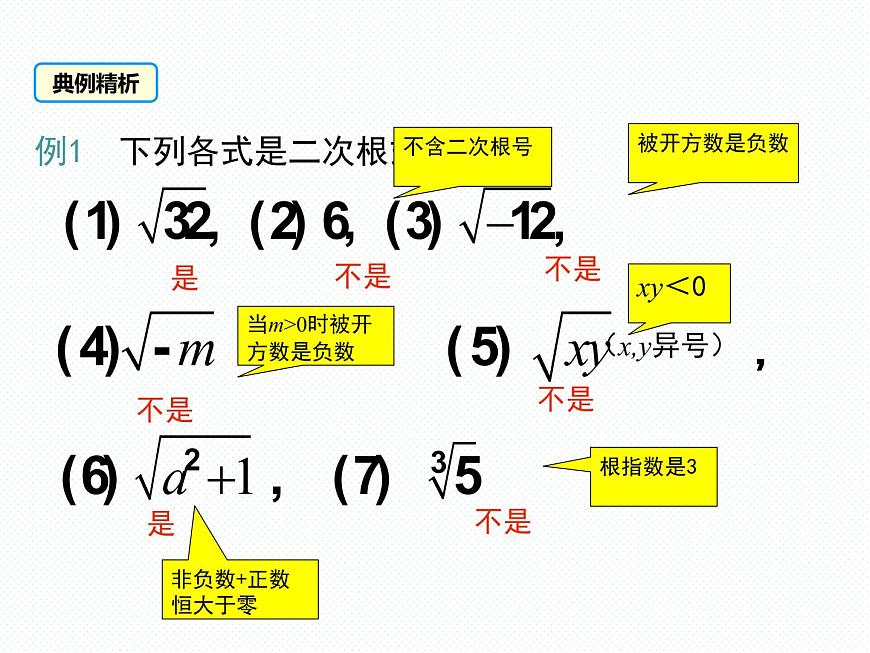 5.1 第1課時 二次根式的概念及性質(zhì)南陽2中2022年湘教版八年級上冊數(shù)學 課件第7頁