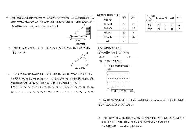 吉林省长春市博硕学校2022-2023学年九年级上学期期中考试数学试题(含答案)第2页