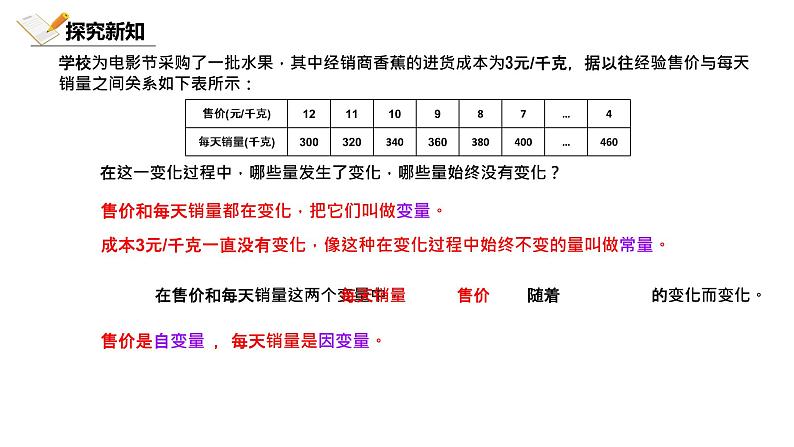 3.1北师大数学七下-用表格表示的变量间关系课件PPT第8页