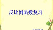 数学九年级上册1 反比例函数复习课件ppt