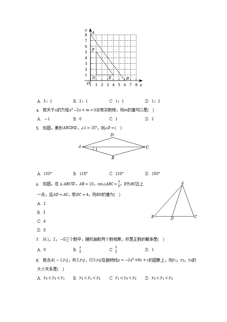 陕西省咸阳市兴平市2021-2022学年九年级上学期期末数学试卷(含答案)02