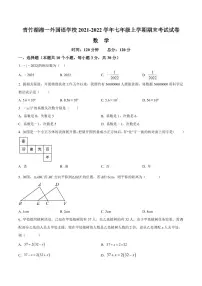 湖南省长沙市青竹湖湘一外国语学校2021-2022学年七年级期末数学试题（有答案）