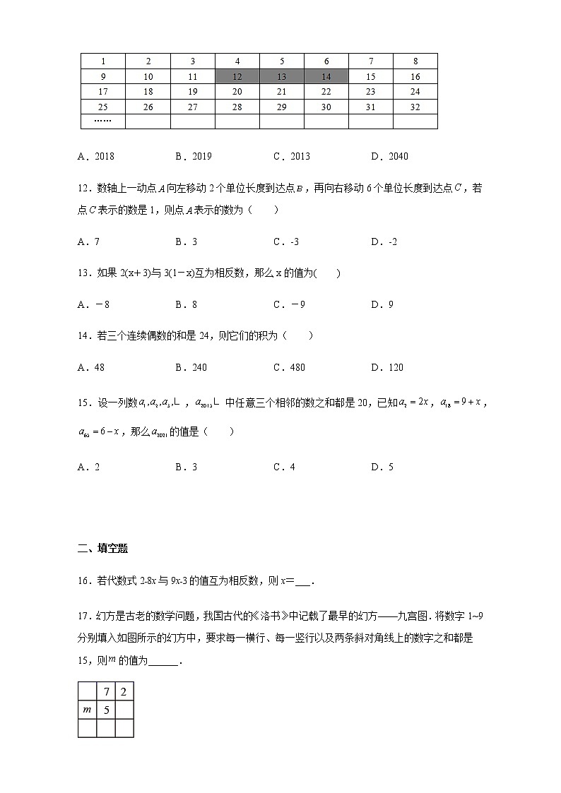 3.4 实际问题与一元一次方程(数字问题)人教版数学七年级上册03