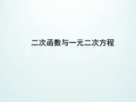 江苏科学技术出版社初中数学九年级下册 5.4 二次函数与一元二次方程    课件4