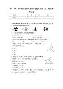 湖北省黄冈市部分学校2022-2023学年八年级上学期期中数学试卷