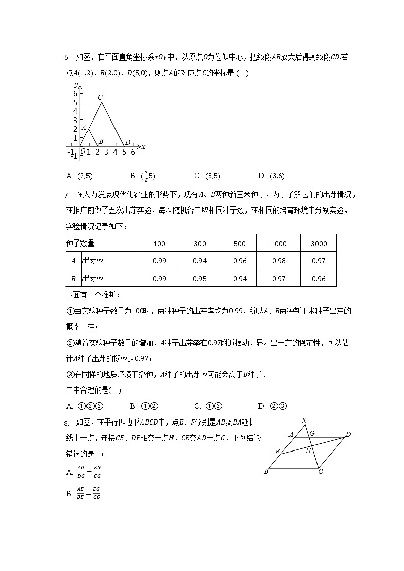 2022-2023学年河南省南阳市唐河县九年级(上)期中数学试卷(解析版)第2页