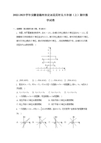 2022-2023学年安徽省滁州市定远县吴圩片八年级（上）期中数学试卷(解析版)