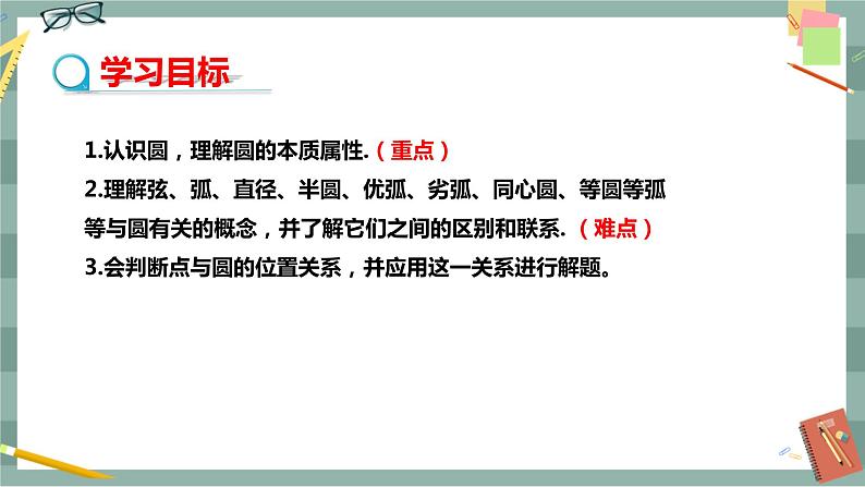 24.2圆的基本性质(第1课时 圆的定义及与圆有关的概念)第2页