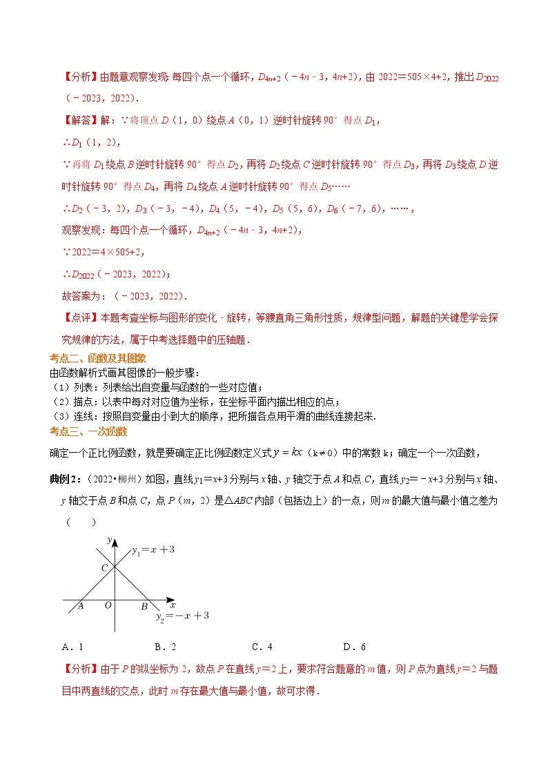 知识必备03 函数及其图像（公式、定理、结论图表）-2023年中考数学必背知识手册02